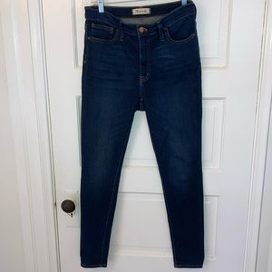 Madewell 9" Mid-Rise Skinny Jeans like new size 30